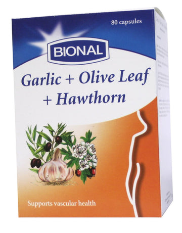 Garlic, Olive Leaf And Hawthorn 80 Caps