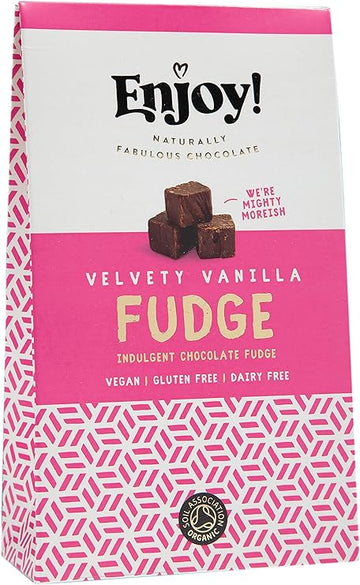 Clearance - Enjoy Enjoy Vanilla Chocolate Fudge 100g -6 Pack