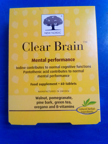 Clearance - New Nordic Clear Brain 60 tablets