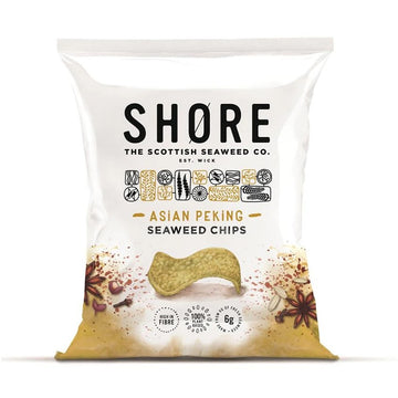 Clearance - Shore Scottish Seaweed Seaweed Chips - Asian Peking 25g-24 Pack