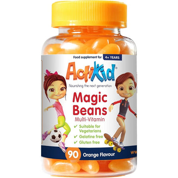 Actikid Magic Beans Multi-Vit Orange 90 Gummies