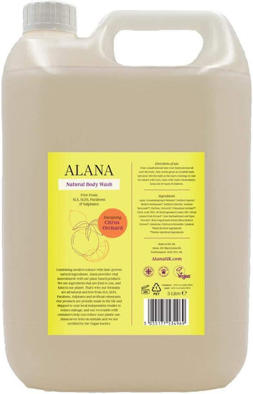 Alana Citrus Orchard Natural Body Wash 5L
