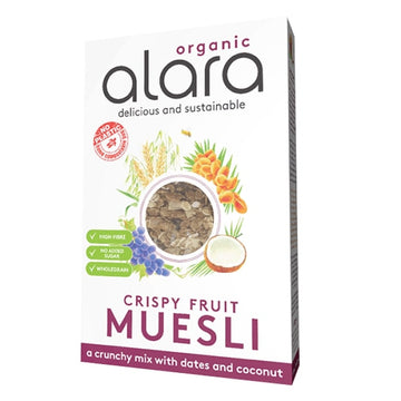 Alara Crispy Fruit Muesli Organic 550g - 6 Pack