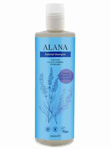 Alana English Lavender Natural Shampoo 100ml Convenience/Travel Bottle