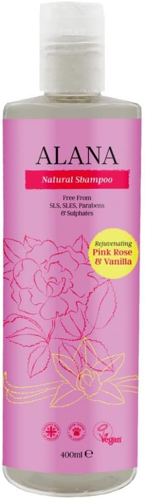 Alana Pink Rose & Vanilla Natural Shampoo 500ml