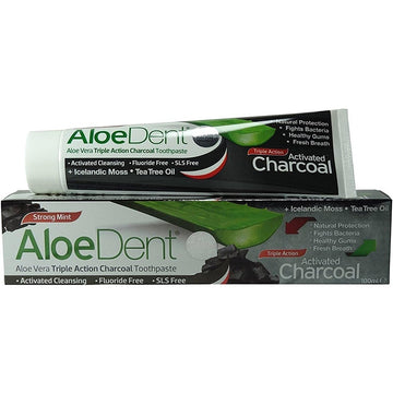 Aloe Dent AloeDent Activated Charcoal Toothpaste - 6 Pack