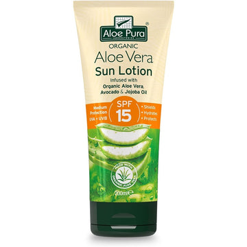 Aloe Pura Aloe Vera Sun Lotion SPF15 200ml