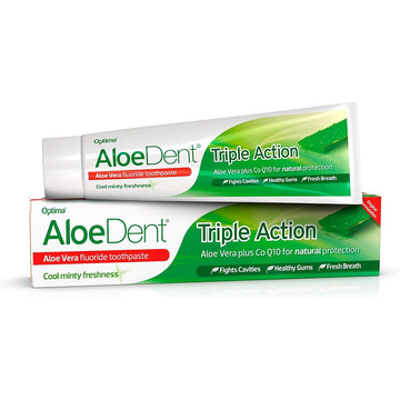 Aloe Dent Triple Action Aloe+CoQ10 Toothpaste FLUORIDE 100ml