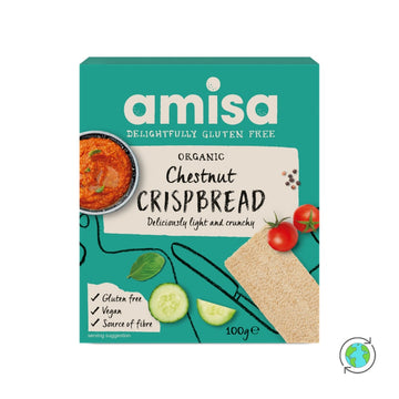 Amisa Amisa Crispbread - Chestnut Organic 100g - 2 Pack