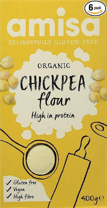 Amisa Chick Pea Flour Gluten Free Organic 400g - 6 Pack