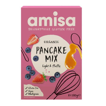 Amisa Organic Pancake Mix Gluten Free - 2x180g
