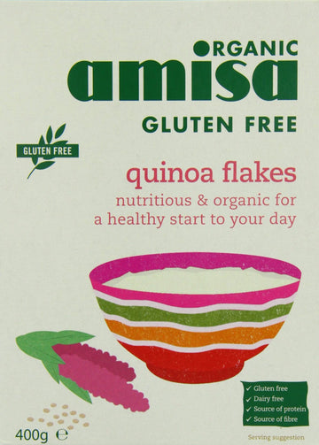 Amisa Organic Gluten Free Quinoa Flakes 400g