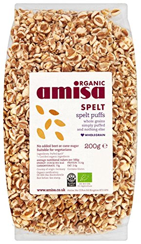Amisa Amisa Organic Spelt Puffs 200g - 2 Pack
