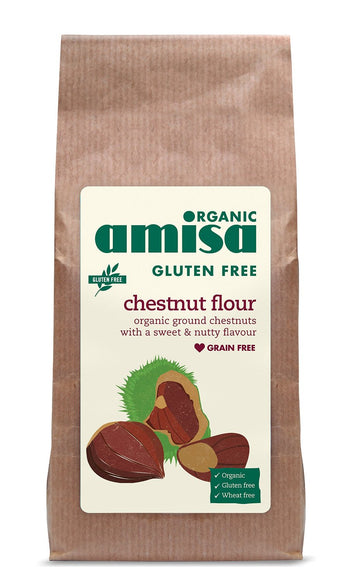 Amisa Gluten Free Organic Chestnut Flour 350g - 6 Pack