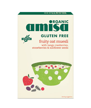 Amisa Organic Gluten Free Porridge Oats 325g - 2 Pack