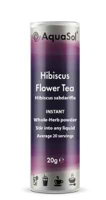 Aquasol Organic Hibiscus Flower Instant Herbal Tea 20g  - 2 Pack