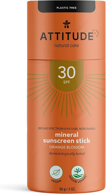 Attitude Sunscreen Stick - SPF 30 - Orange Blossom
