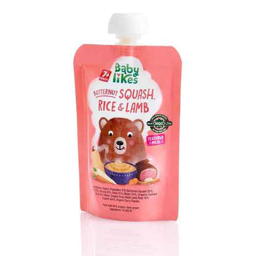 Baby Likes Butternut Squash Rice Lamb - Baby Food 7 months+ 130g  - 6 Pack