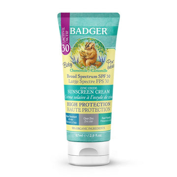 Badger Baby Clear Zinc Sunscreen SPF30 87ml