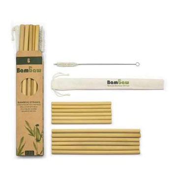 Bambaw Bambaw | Box | Bamboo straws 15 & 22 cm (12 units)