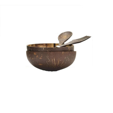 Bambaw Bambaw | Set 2 coconut bowls with spoon and fork