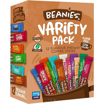 Beanies Coffee Beanies Flavour Coffee - Stick Sachet Variety Pack - 2 Pack