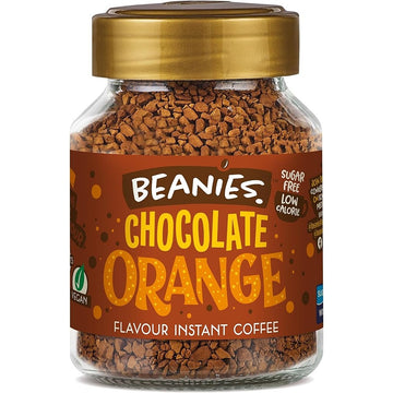 Beanies Coffee Beanies Chocolate Orange Flavour Instant Coffee 50g - 4 Pack