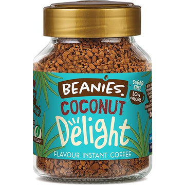 Beanies Coffee Beanies Coconut Delight Flavour Instant Coffee 50g - 6 Pack