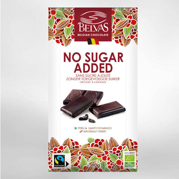 Belvas Tablet No Sugar Added Chocolate Bar Organic GF and Vegan 90g