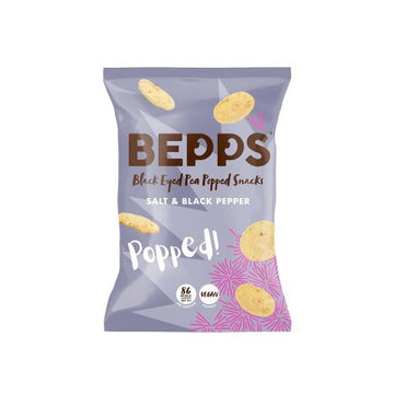 Bepps Popped Salt & Black Pepper Sharing Bag 70g - 8 Pack