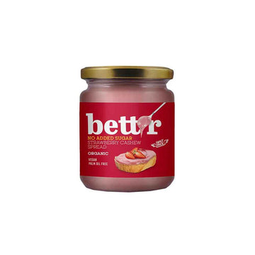 Bettr Strawberry Cashew Spread with No Added Sugar Bio Bett'r 250g