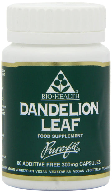 Bio Health Dandelion Leaf 300mg powdered leaf 60 capsules