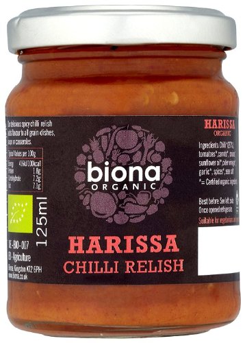 Biona Organic Harissa Chilli Relish 125g