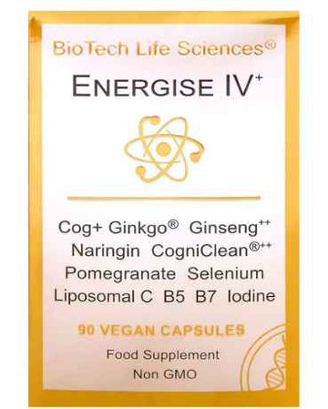 Energise 4 MORNING BURST Liposom C Reduce Fatigue Cardio Brain 90