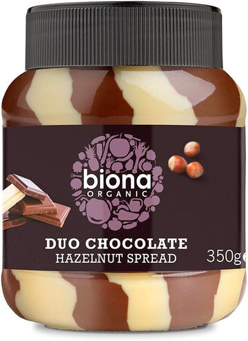 Biona Organic Duo Chocolate Hazelnut Spread 350g - 6 Pack
