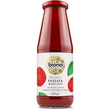 Biona Organic Passata with Basil 680g - 2 Pack