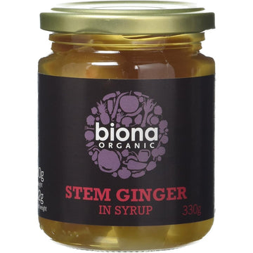Biona Organic Stem Ginger in Syrup 330g
