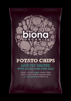 Biona Potato Chips Organic - Himalayan Pink Salt - Light 100g - 12 Pack