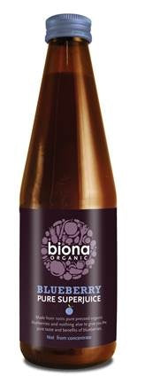 Biona Organic Blueberry Juice Pure 100% 330ml