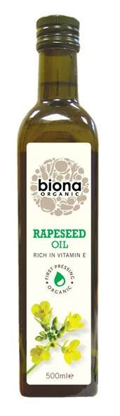Biona Rapeseed Oil - First Cold Pressing - Organic 500ml
