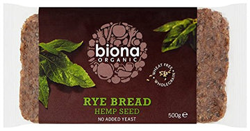 Biona Organic Rye Bread - Hemp Seed - 500g - 2 Pack