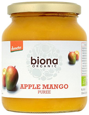 Biona Organic Apple & Mango Puree - No added sugar 360g - 2 Pack