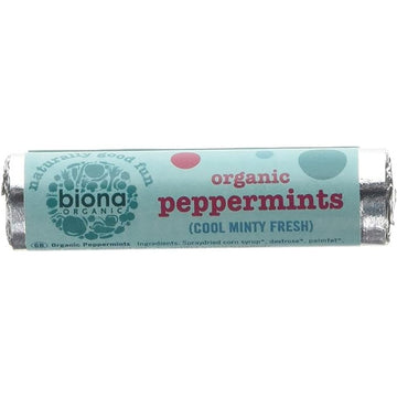 Biona Peppermints (roll pack)Organic 21g - 4 Pack