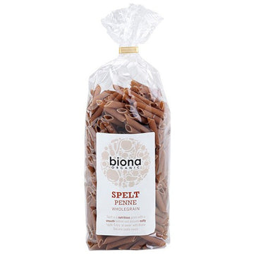 Biona Organic Wholemeal Spelt Penne 500g - 2 Pack
