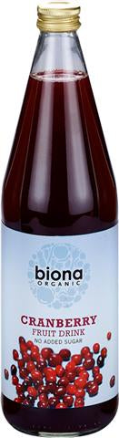 Biona Organic Cranberry Fruit Drink 750ml