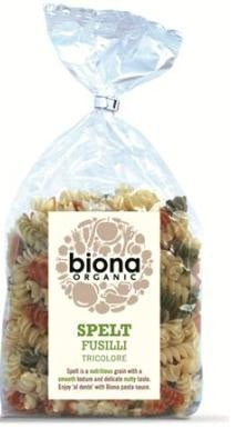 Biona Spelt Fusilli Tri-colore Organic 250g - 2 Pack