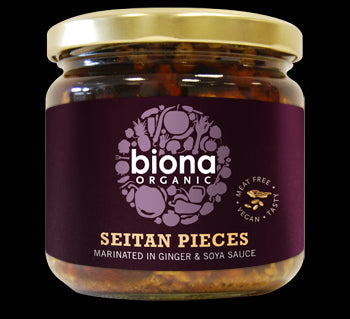 Biona Organic Seitan Pieces marinated in ginger and soya sauce 350g