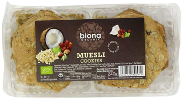 Biona Organic Muesli Cookies 240g - 6 Pack
