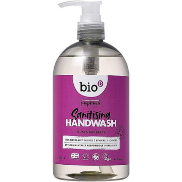 Bio-D Plum and Mulberry Sanitising Hand Wash 500ml