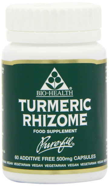 Bio Health Turmeric Rhizome 60 Capsules